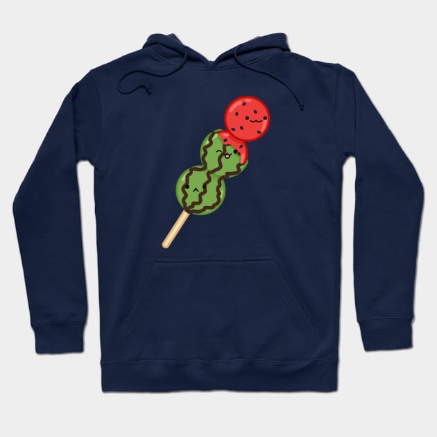 Watermelon Dango (Broken) Hoodie by jofudachi